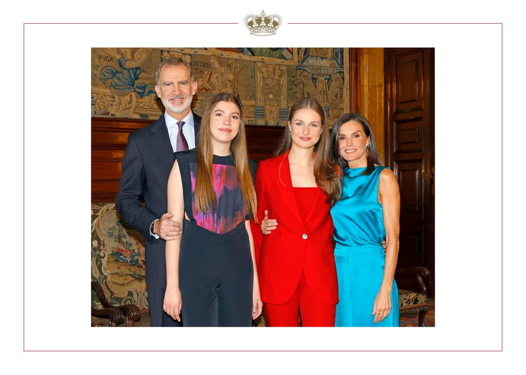 Spanish royal family's 2024 Christmas card