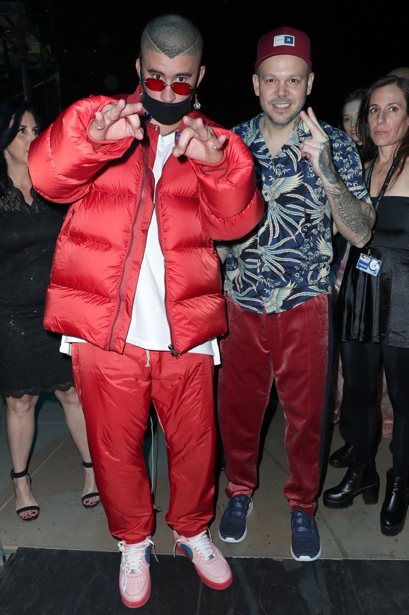 LAS VEGAS, NEVADA - NOVEMBER 14: Bad Bunny and Residente attend the 20th annual Latin GRAMMY Awards at MGM Grand Garden Arena on November 14, 2019 in Las Vegas, Nevada. (Photo by John Parra/Getty Images for LARAS )