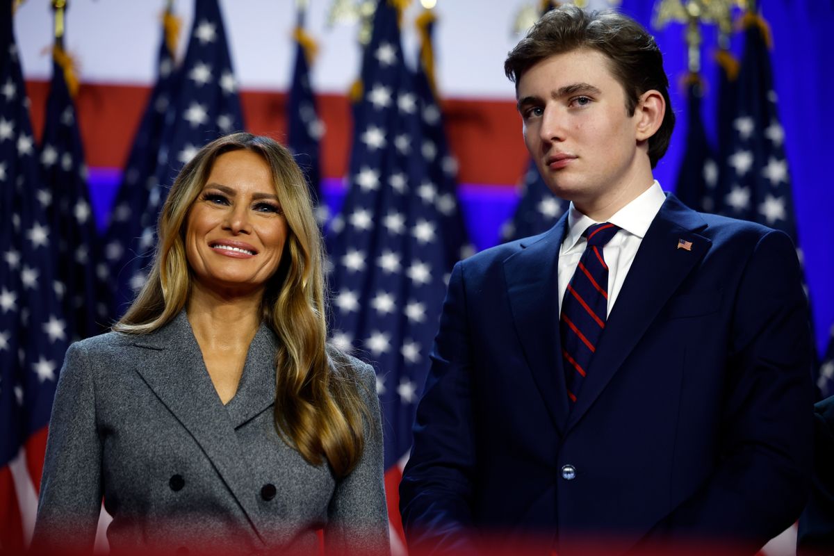 Melania Trump and Barron Trump 