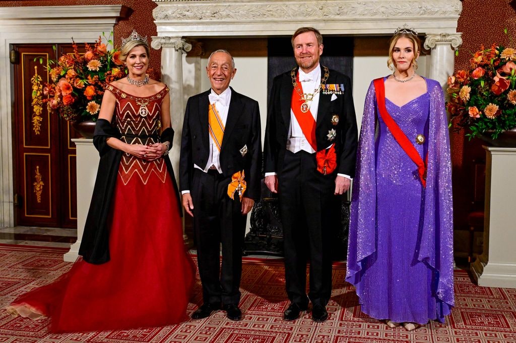 The Dutch royals hosted the Portuguese President