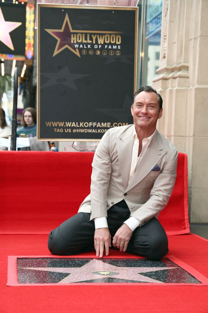  Jude Law attends his Hollywood Walk of Fame Star Ceremony 