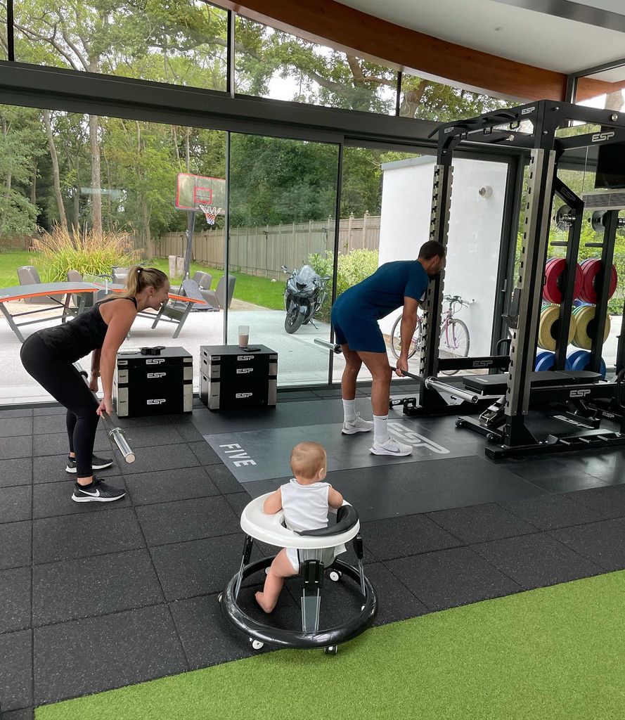 kate and rio working out