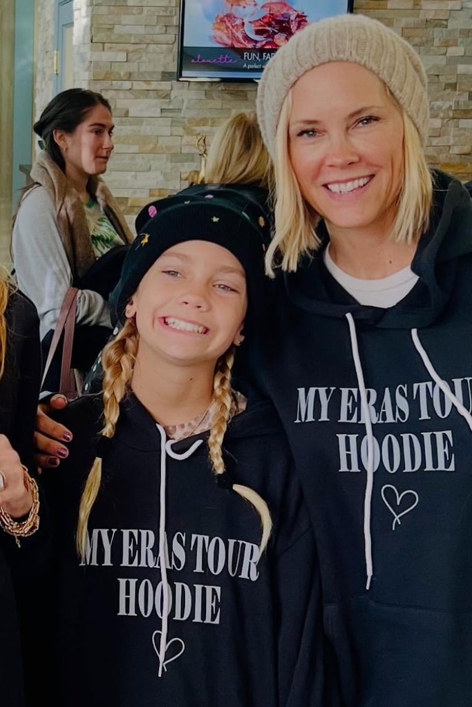 Photo shared by Oliver Hudson's wife Erinn Bartlett with their daughter Rio attending the last ever Eras Tour concert