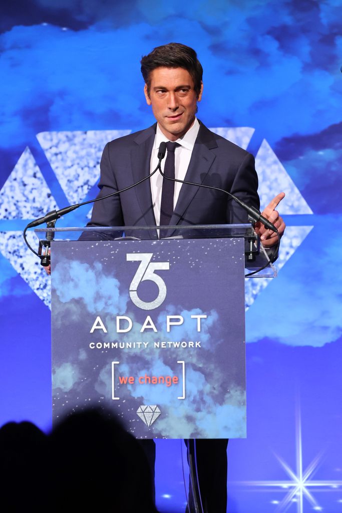 David Muir speaks onstage at the 2022 ADAPT Leadership Awards at Cipriani 42nd Street on March 10, 2022 in New York City.