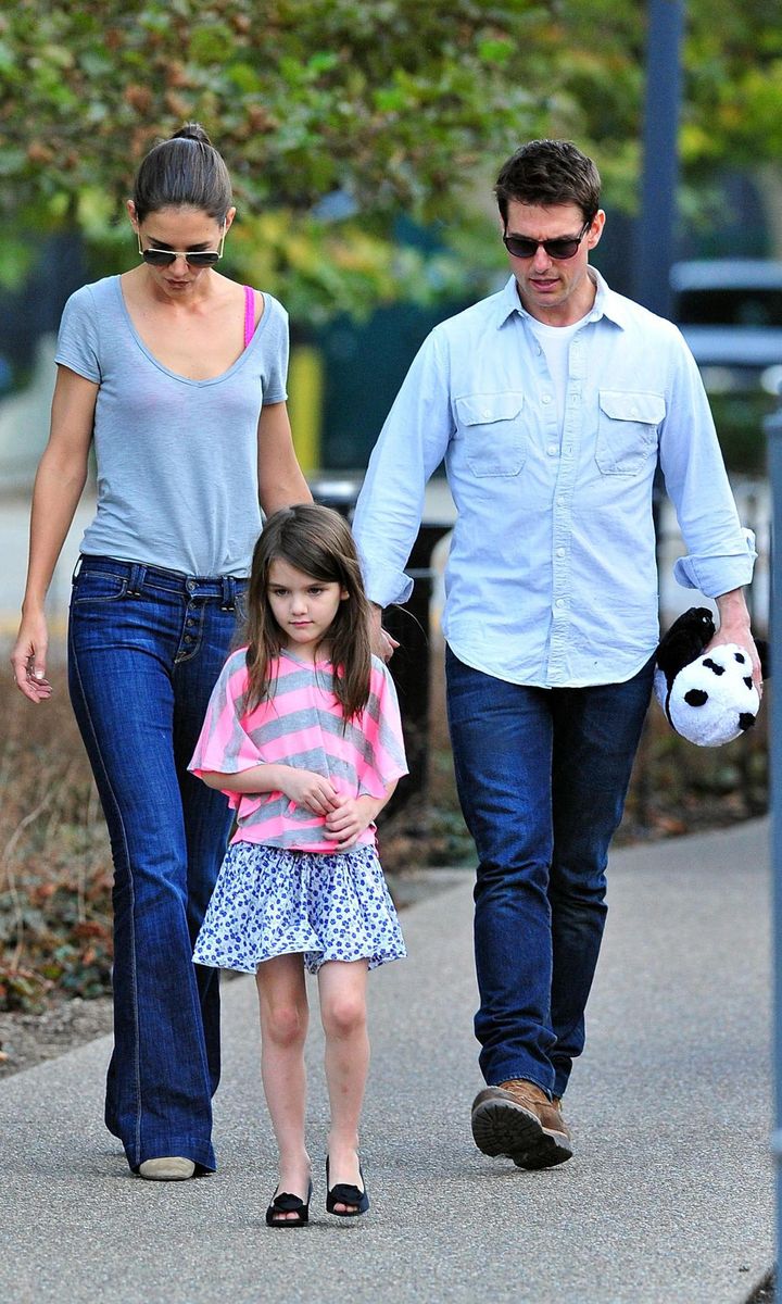 Tom Cruise, Katie Holmes & Suri Visit The Schenley Plaza Carousel