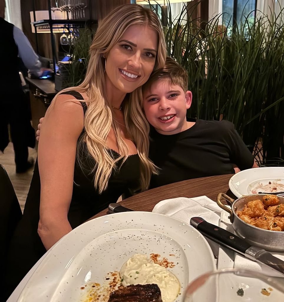 Christina praised her "lil man" Brayden, whom. sheshares with ex Tarek El Moussa