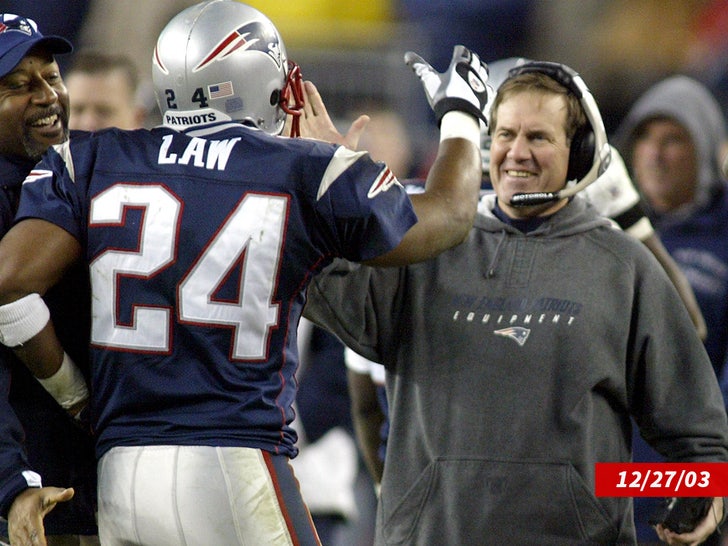 Bill Belichick new england patriots ty law