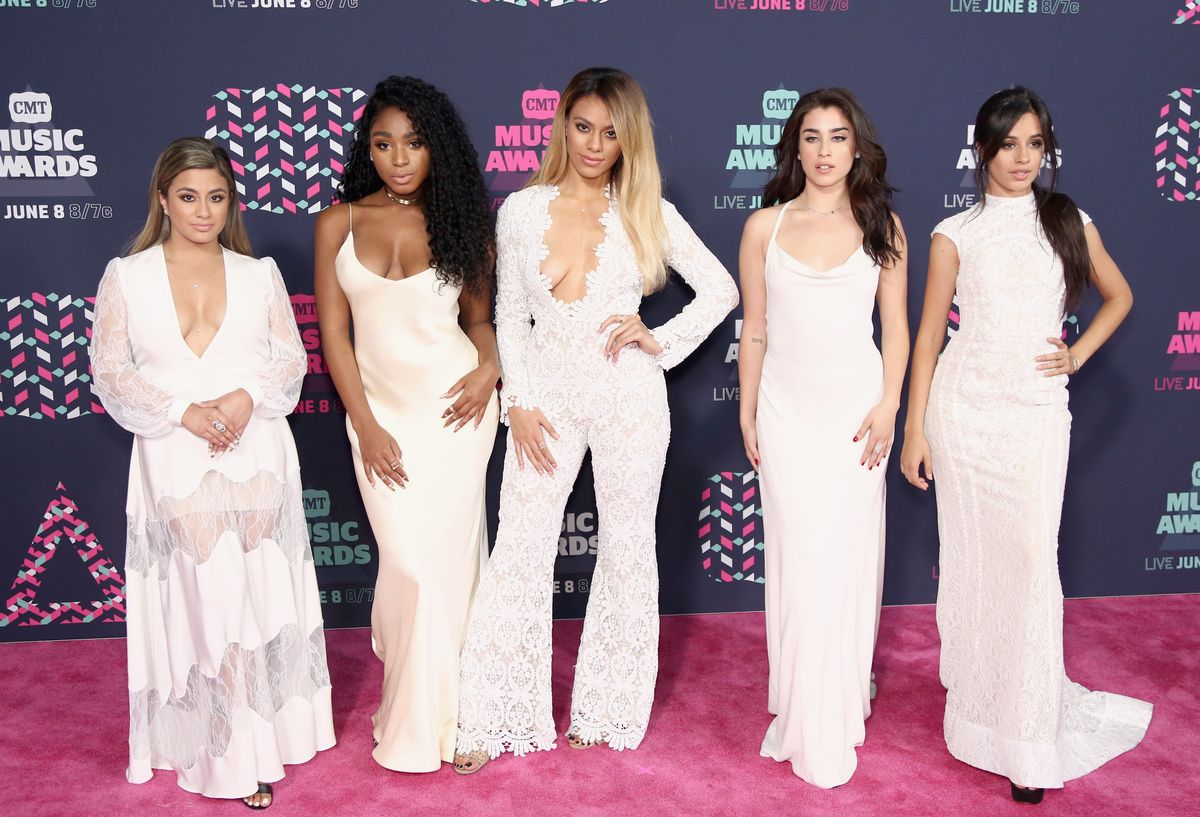 Ally Brooke, Normani Hamilton, Dinah-Jane Hansen, Lauren Jauregui, and Camila Cabello of Fifth Harmony attend the 2016 CMT Music awards 