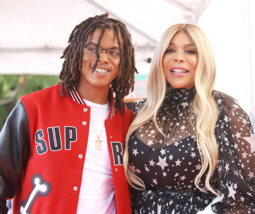 Wendy Williams and son, Kevin Hunter Jr. attend the ceremony honoring Wendy Williams with a Star on The Hollywood Walk of Fame 