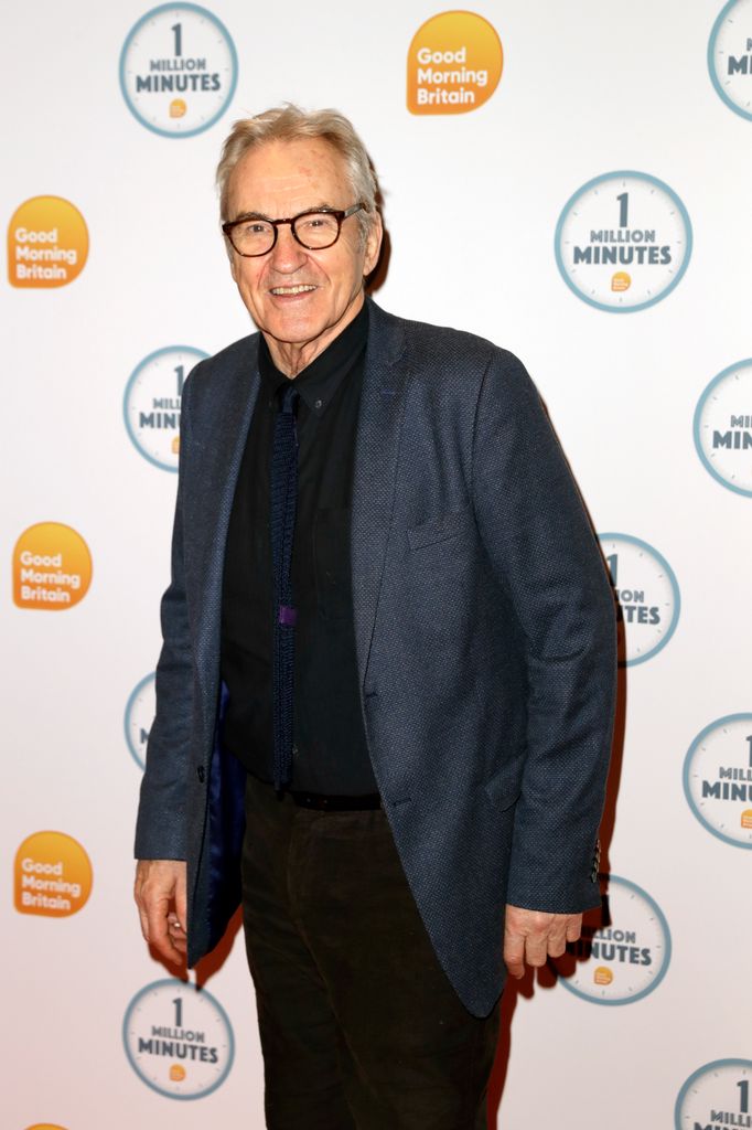 larry lamb at GMB event in blue blazer and glasses