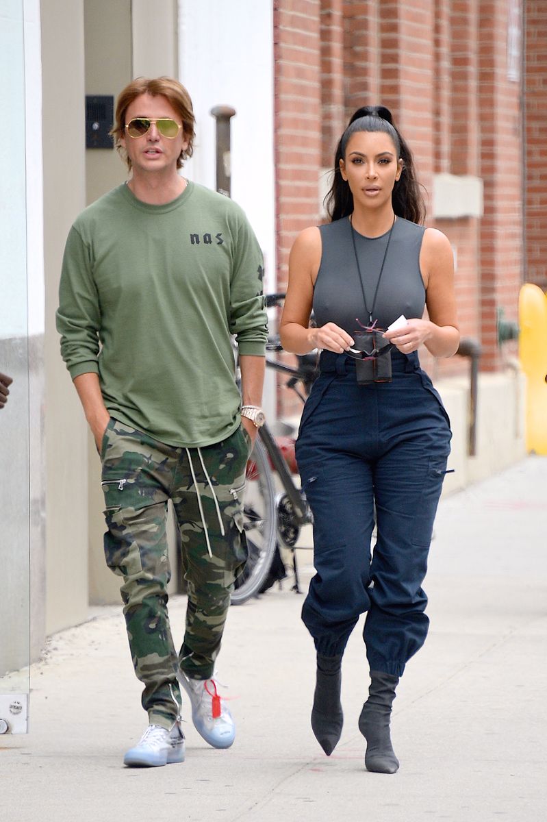 NEW YORK, NY - JUNE 15:  Kim Kardashian and Jonathan Cheban seen out and about in Manhattan on June 15, 2018 in New York City.  (Photo by Robert Kamau/GC Images)