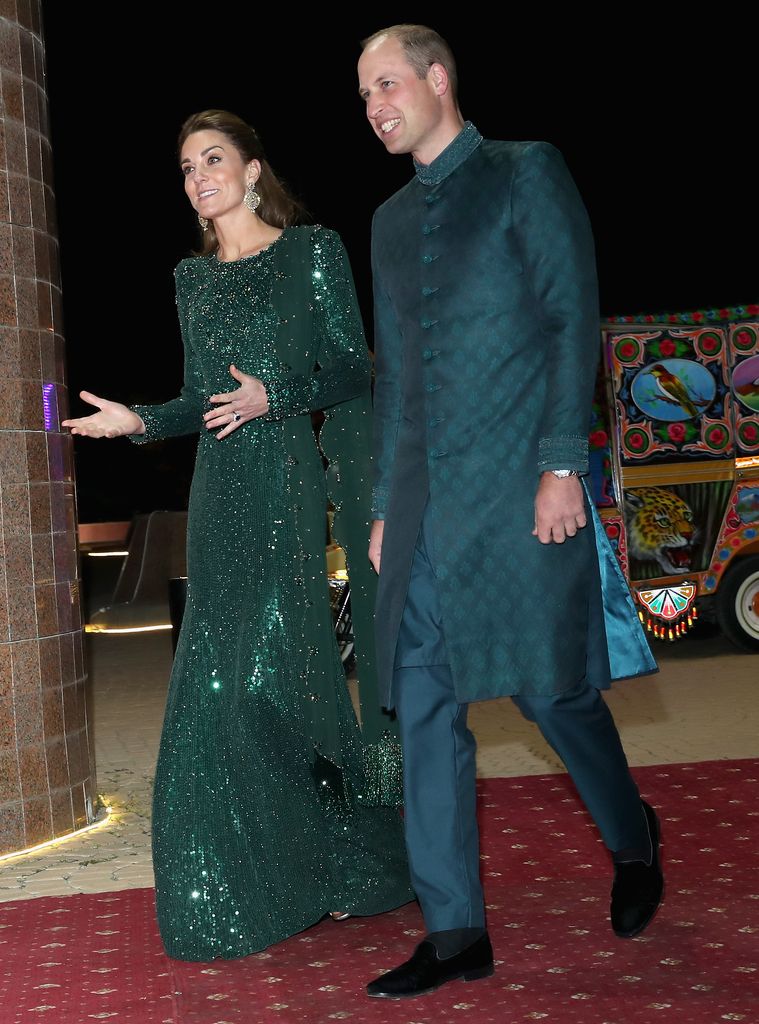 Two years prior she wore the gown during a royal tour of Pakistan