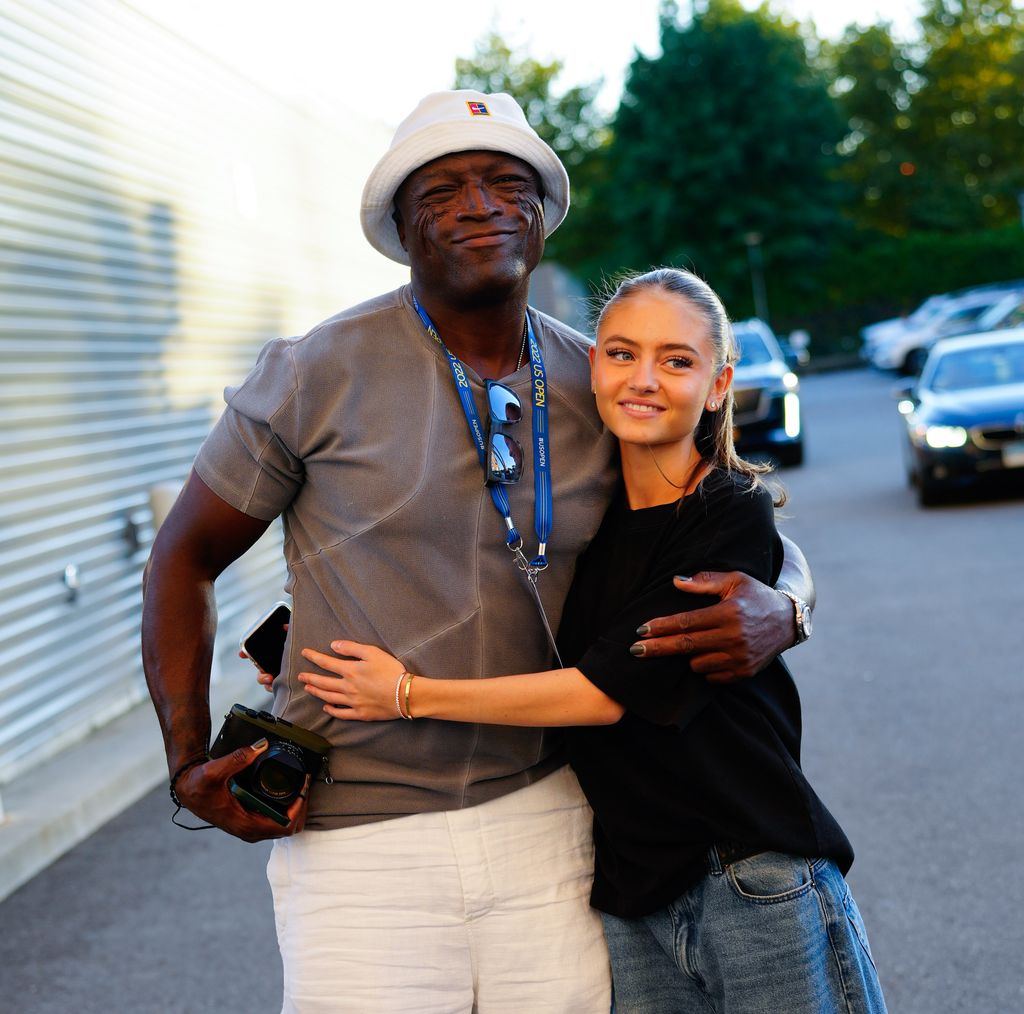 NEW YORK, NEW YORK - AUGUST 31: Seal and Leni Klum are seen at the 2022 US Open at USTA Billie Jean King National Tennis Center on August 31, 2022 in the Flushing neighborhood of the Queens borough of New York City. (Photo by Jackson Lee/GC Images)