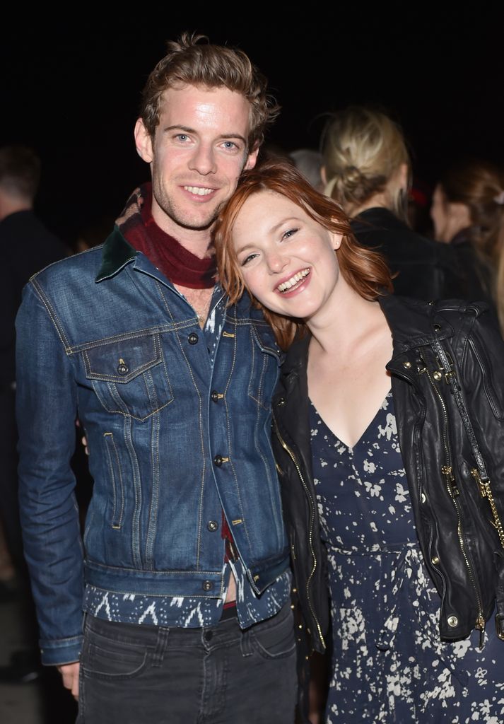 Actors Harry Treadaway (L) and Holliday Grainger attend the Burberry "London in Los Angeles" event at Griffith Observatory on April 16, 2015 in Los Angeles, California