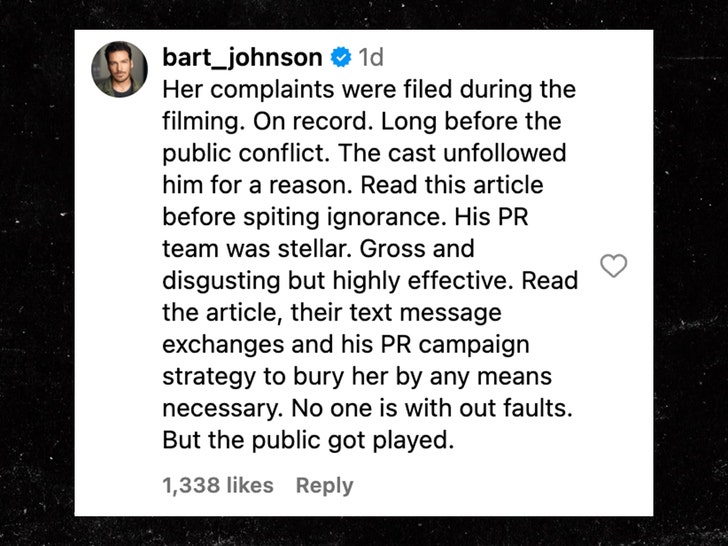 Blake Lively Bart Johnson Justin Baldoni PR instagram HR complaint