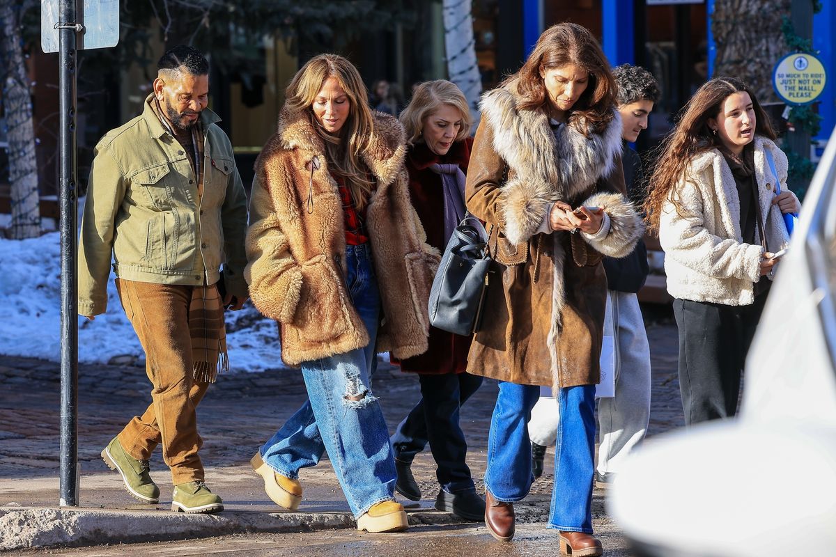 Lopez and her family spent their Christmas in Aspen