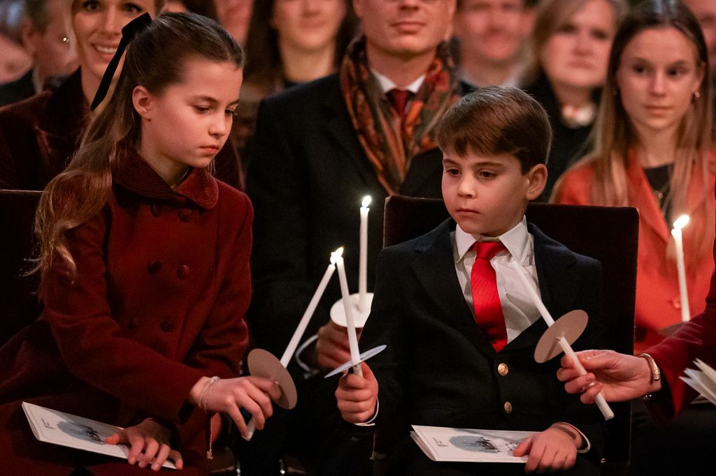 Charlotte and Louis lit each other's candles