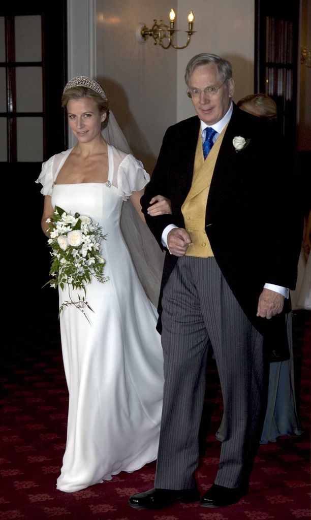 Lady Rose and her father the Duke on her wedding day