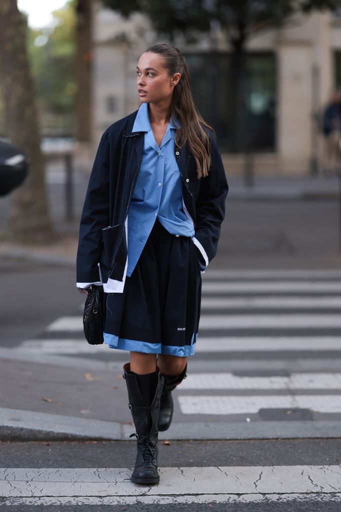 Miu Miu popularised the pleated skirt from 2023-2024