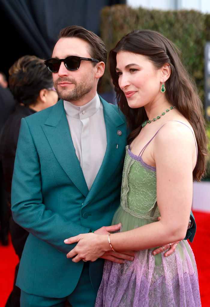 Kieran Culkin and Jazz Charton attend the 29th Annual Critics Choice Awards at Barker Hangar on January 14, 2024 in Santa Monica, California