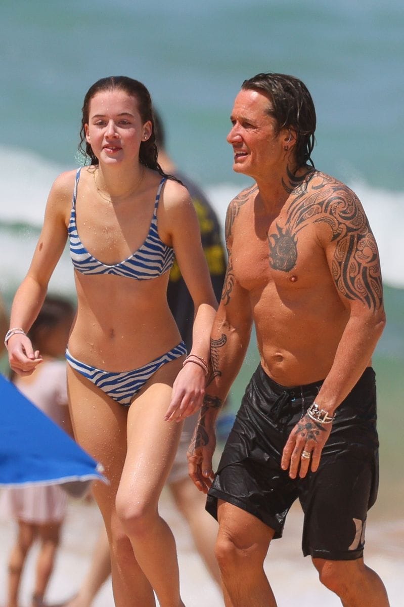 Keith Urban and his daughter Faith