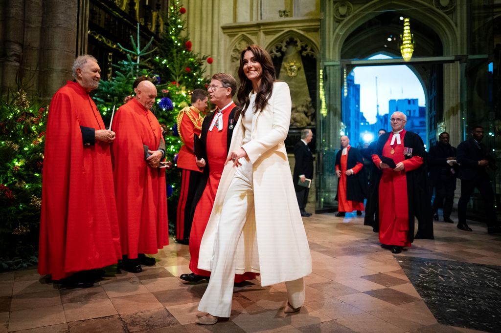 Kate Middleton inside Westminster Abbey