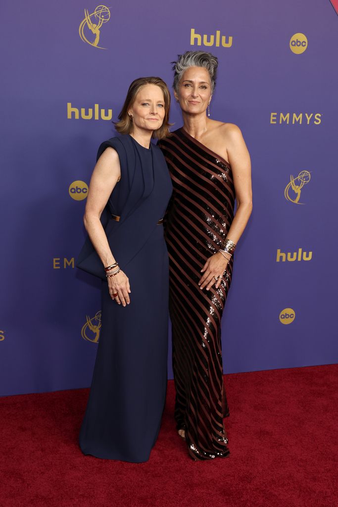 Jodie Foster and Alexandra Hedison attend the 76th Primetime Emmy Awards