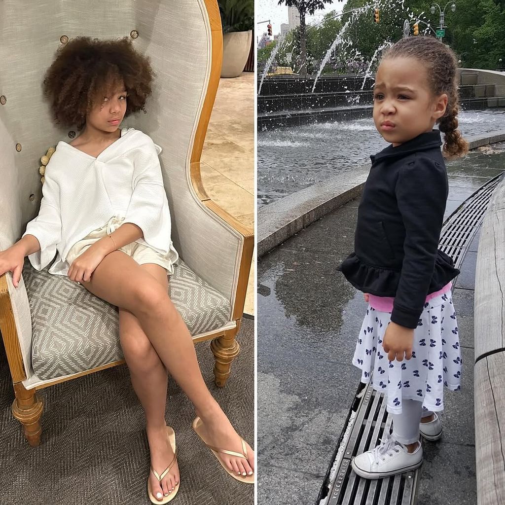 T.J. shared some sweet side-by-side photos of his daughter taken from over the years