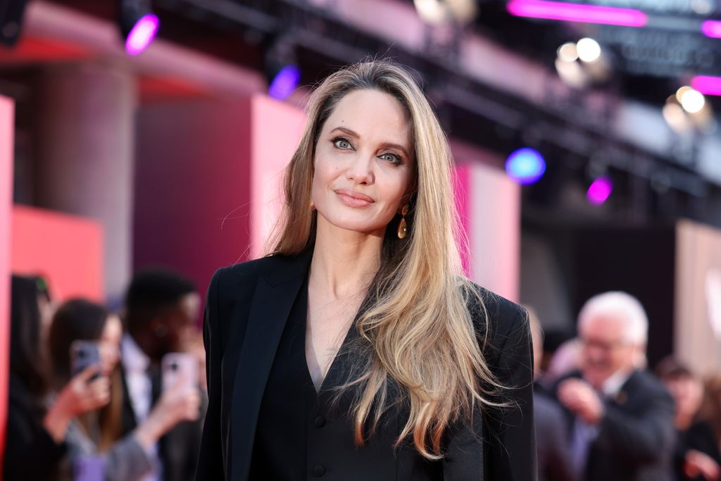 Angelina Jolie attends the "Maria" Headline Gala during the 68th BFI London Film Festival at The Royal Festival Hall on October 18, 2024 in London, England.