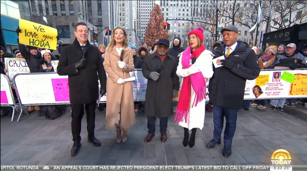 The Today Show anchors admired all the banners made for Hoda Kotb ahead of her departure 