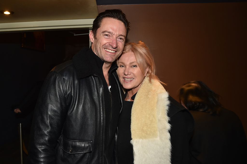 Hugh Jackman and Deborra-lee Furness attend The Cinema Society & Bluemercury host the premiere of IFC Films' "Freak Show" at Landmark Sunshine Cinema on January 10, 2018 in New York City