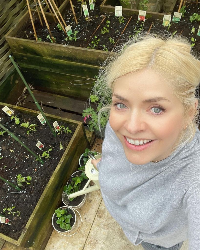 Holly Willoughby shares a glimpse of her garden