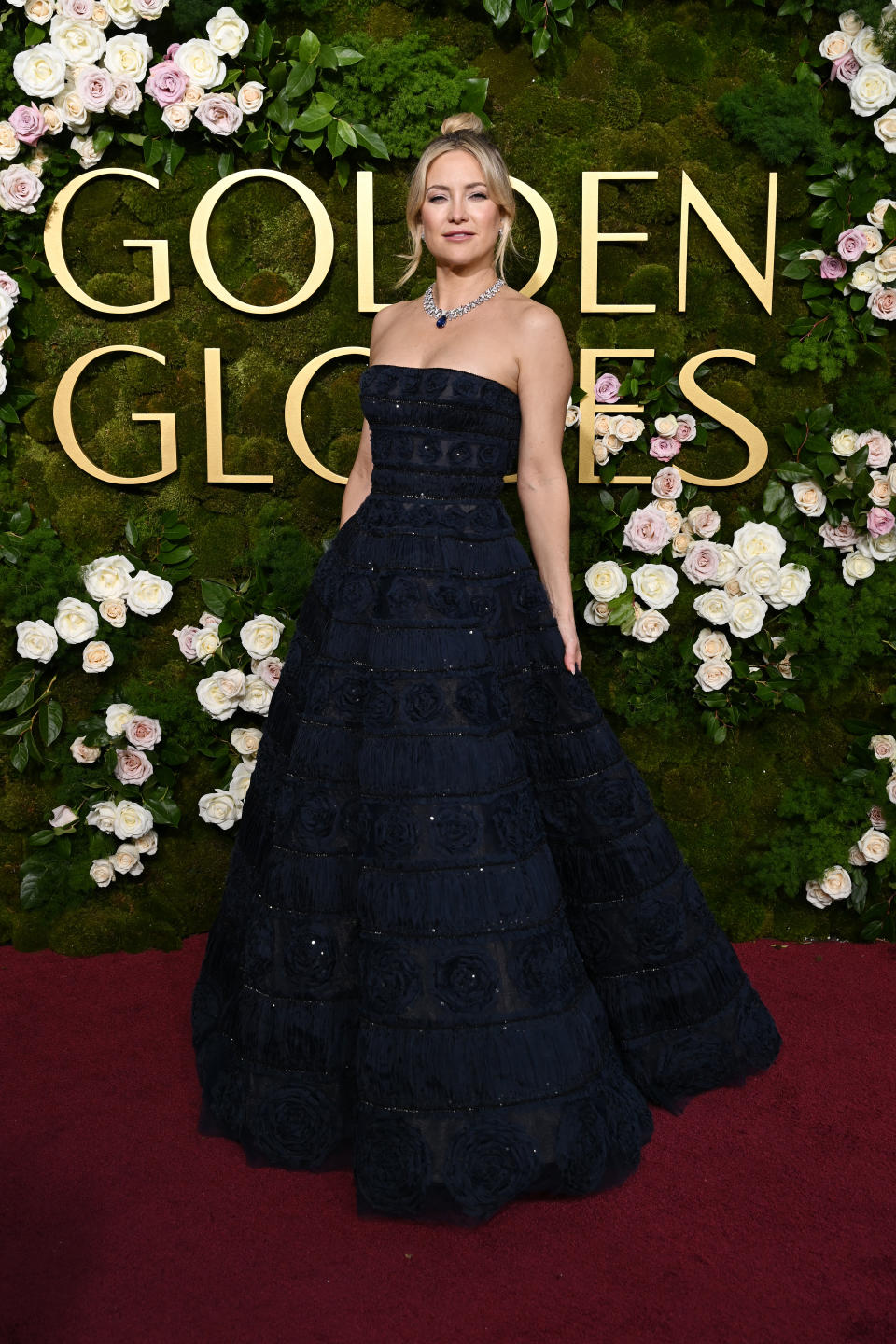 Kate Hudson during the 82nd Annual Golden Globes held at The Beverly Hilton on January 05, 2025 in Beverly Hills, California. (Photo by Gilbert Flores/GG2025/Penske Media via Getty Images)