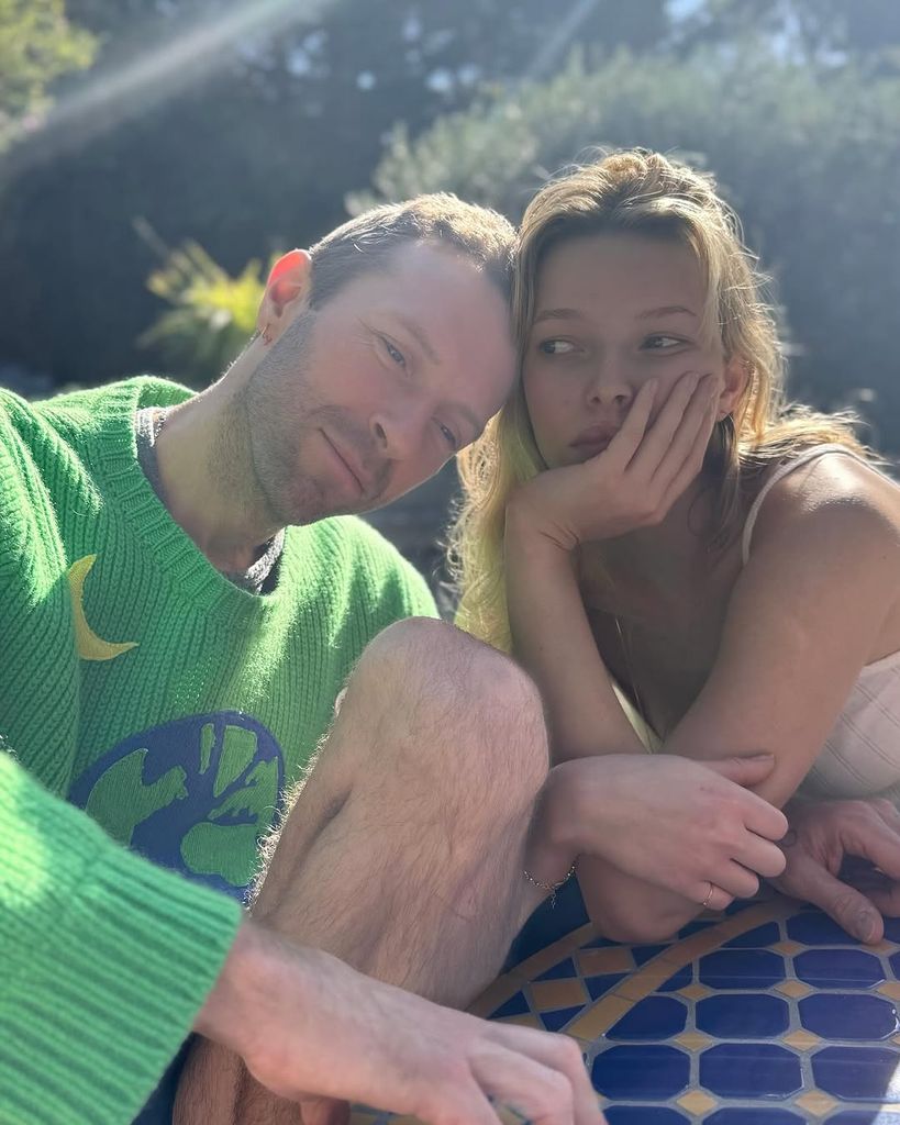 Chris Martin and his daughter Apple Martin cozy up for a sun-soaked selfie, shared on Instagram