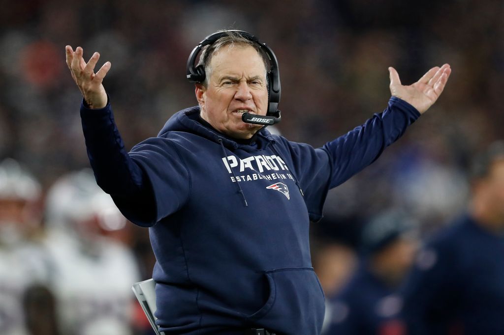 Head coach Bill Belichick of the New England Patriots in 2019
