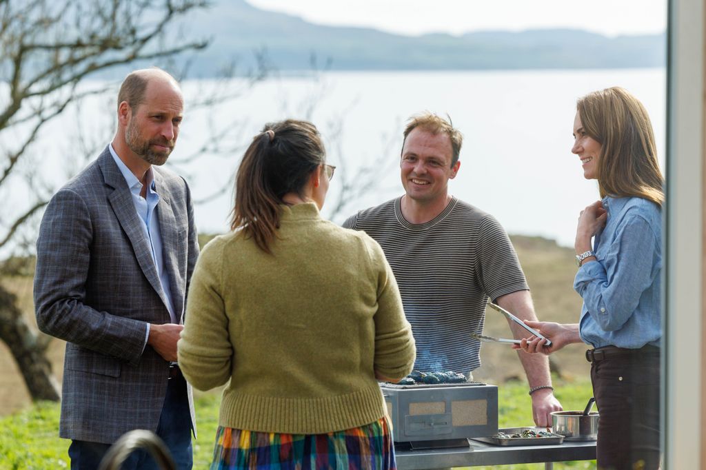William and Kate cook charred haggis dumplings