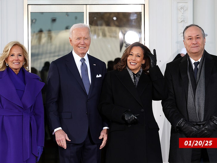 joe and jill biden kamala harris doug emoff getty