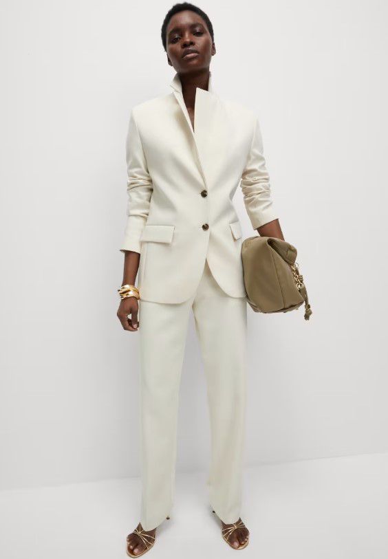 Marks & Spencer white blazer