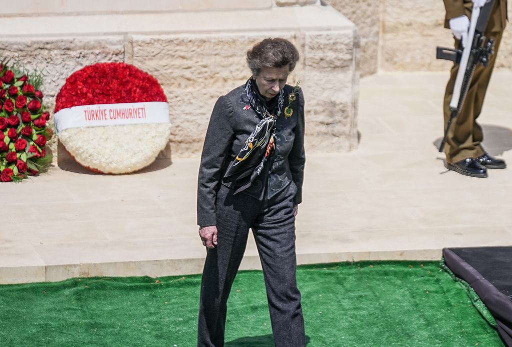 Ceremony is being held at the New Zealand Monument on the Gallipoli Peninsula as part of the the 110th anniversary of Canakkale Land Battles, in Canakkale, Turkiye