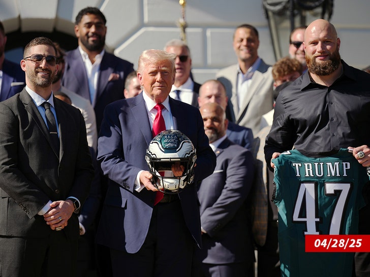 eagles and donald trump at the white house getty