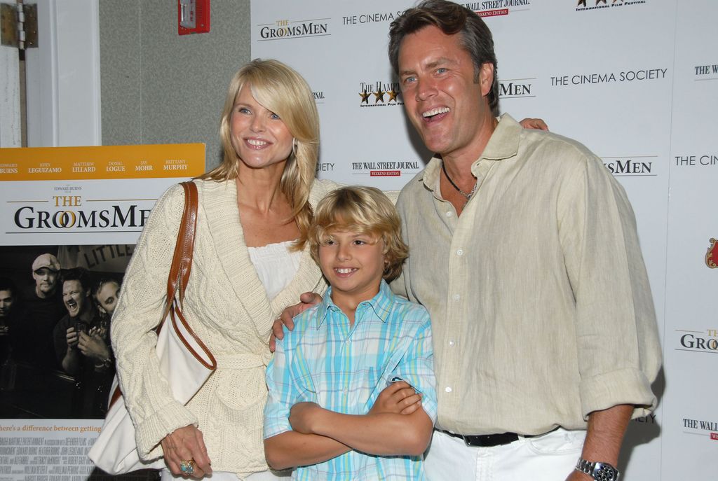 Christie Brinkley and Peter Cook with their son Jack in 2006 (Photo by Dimitrios Kambouris/WireImage)