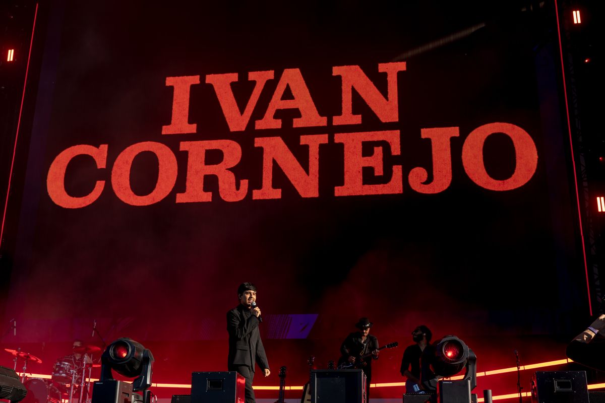 Ivan Cornejo performs onstage at Sueños music festival at Grant Park on May 25, 2024 in Chicago, Illinois.