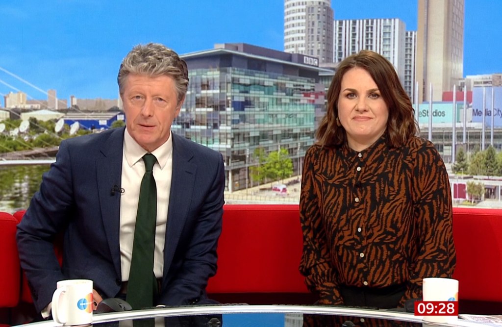 Charlie Stayt and Nina Warhurst on BBC Breakfast