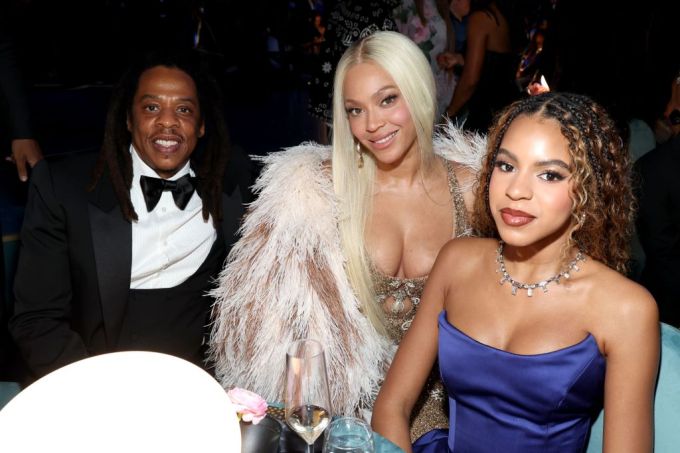 Jay Z, Beyoncé, and Blue Ivy At the 67th Annual GRAMMY Awards