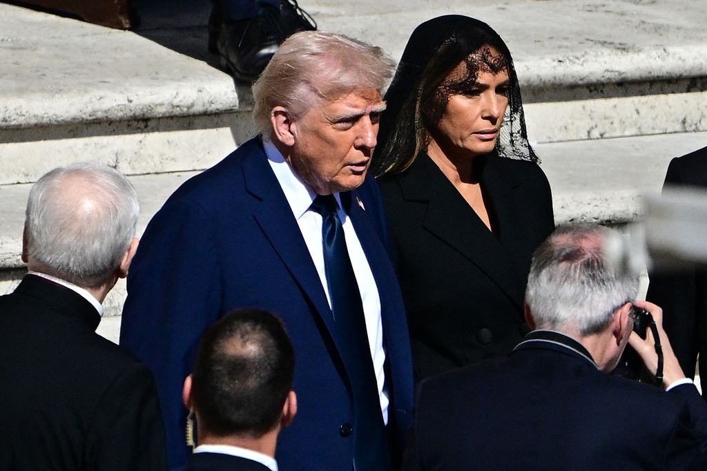 US President Donald Trump and US First Lady Melania Trump 
