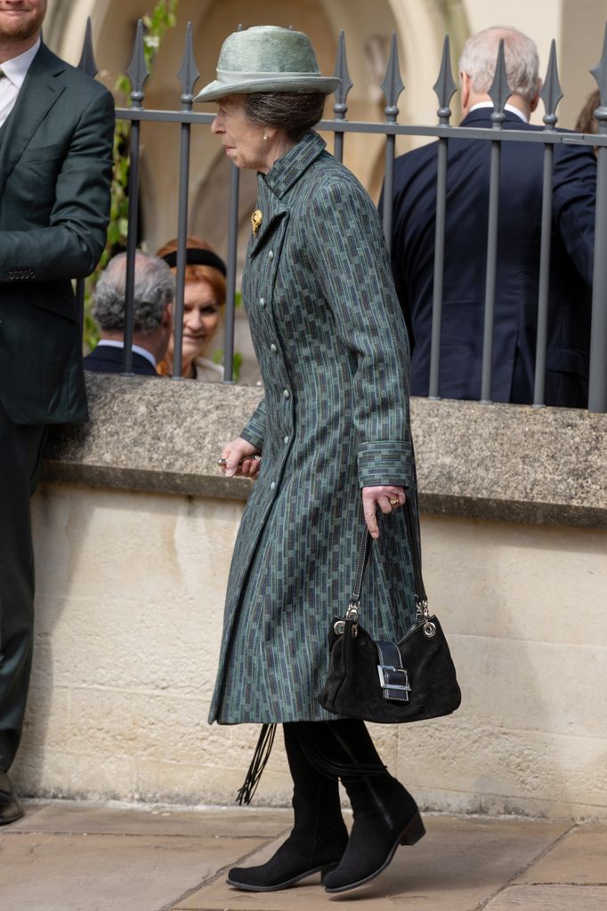 Princess Ann attends the Easter Service at St George's Chapel at Windsor Castle in Windsor,
