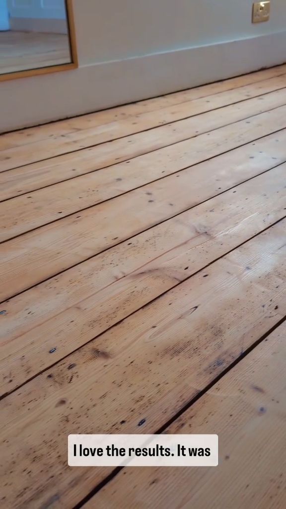 Will Kirk's sanded floorboards