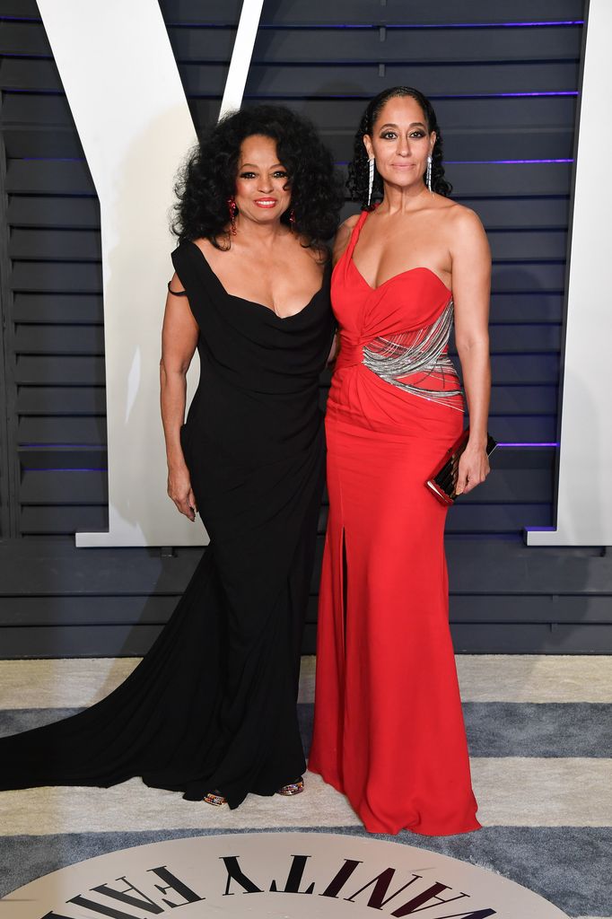 Diana Ross and Tracee Ellis Ross at the 2019 Vanity Fair Oscar Party