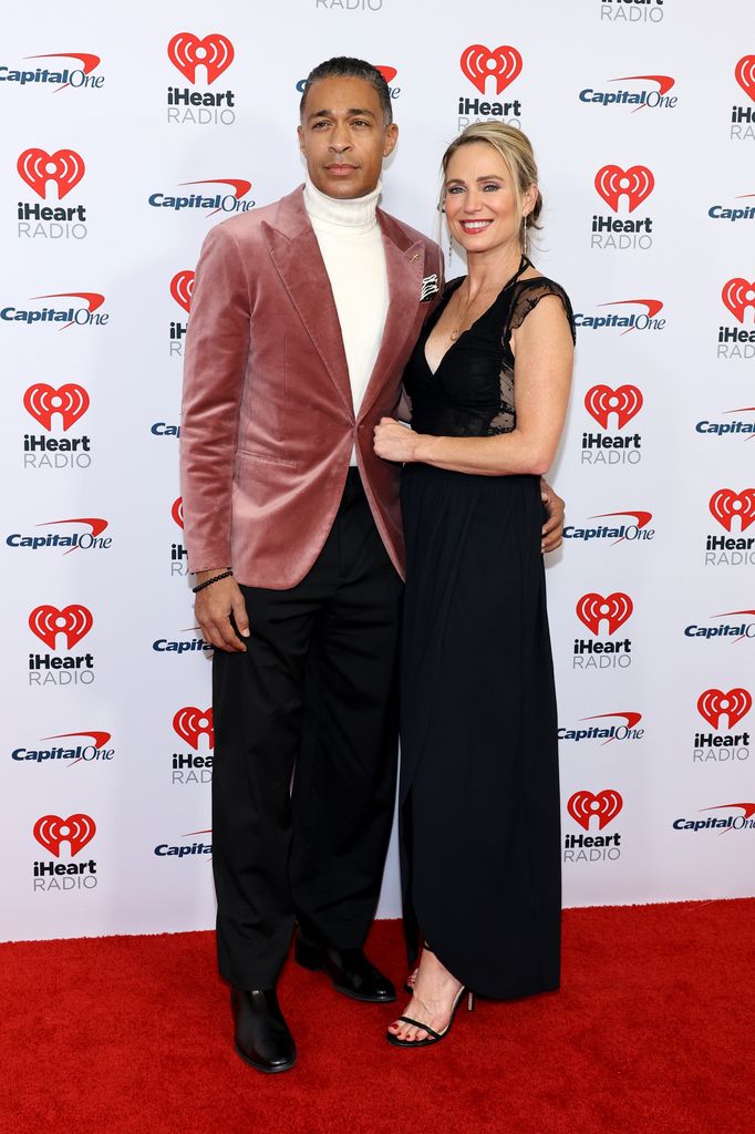 T.J. Holmes and Amy Robach attend iHeartRadio z100's Jingle Ball 2024 Presented By Capital One at Madison Square Garden on December 13, 2024 in New York City