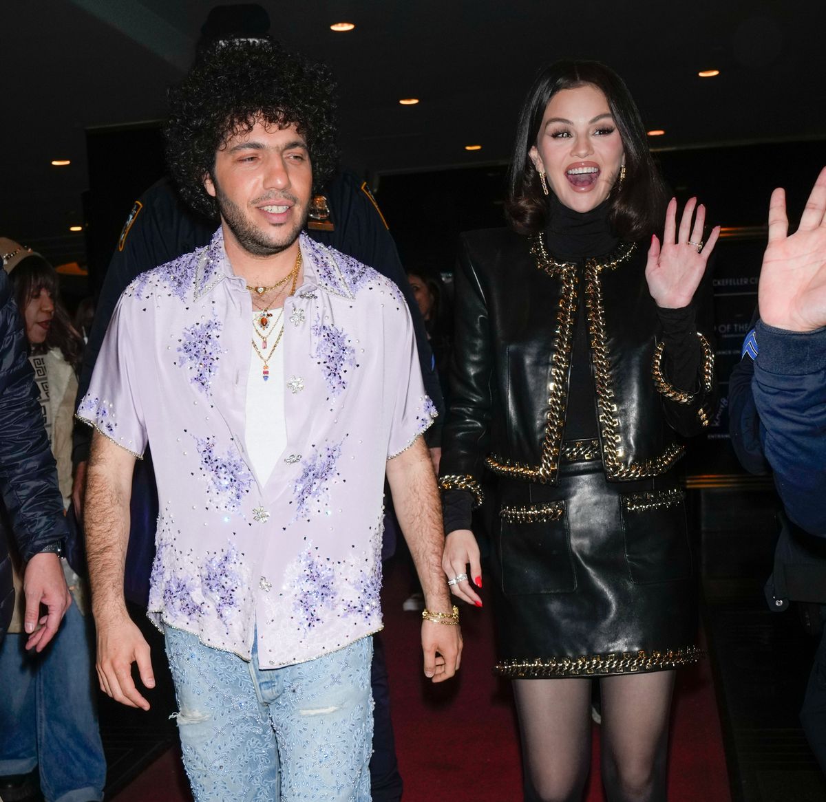 Benny Blanco and Selena Gomez in New York City. 